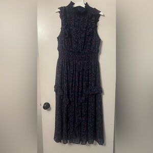 Lulu's Evalina Navy and Floral Dress